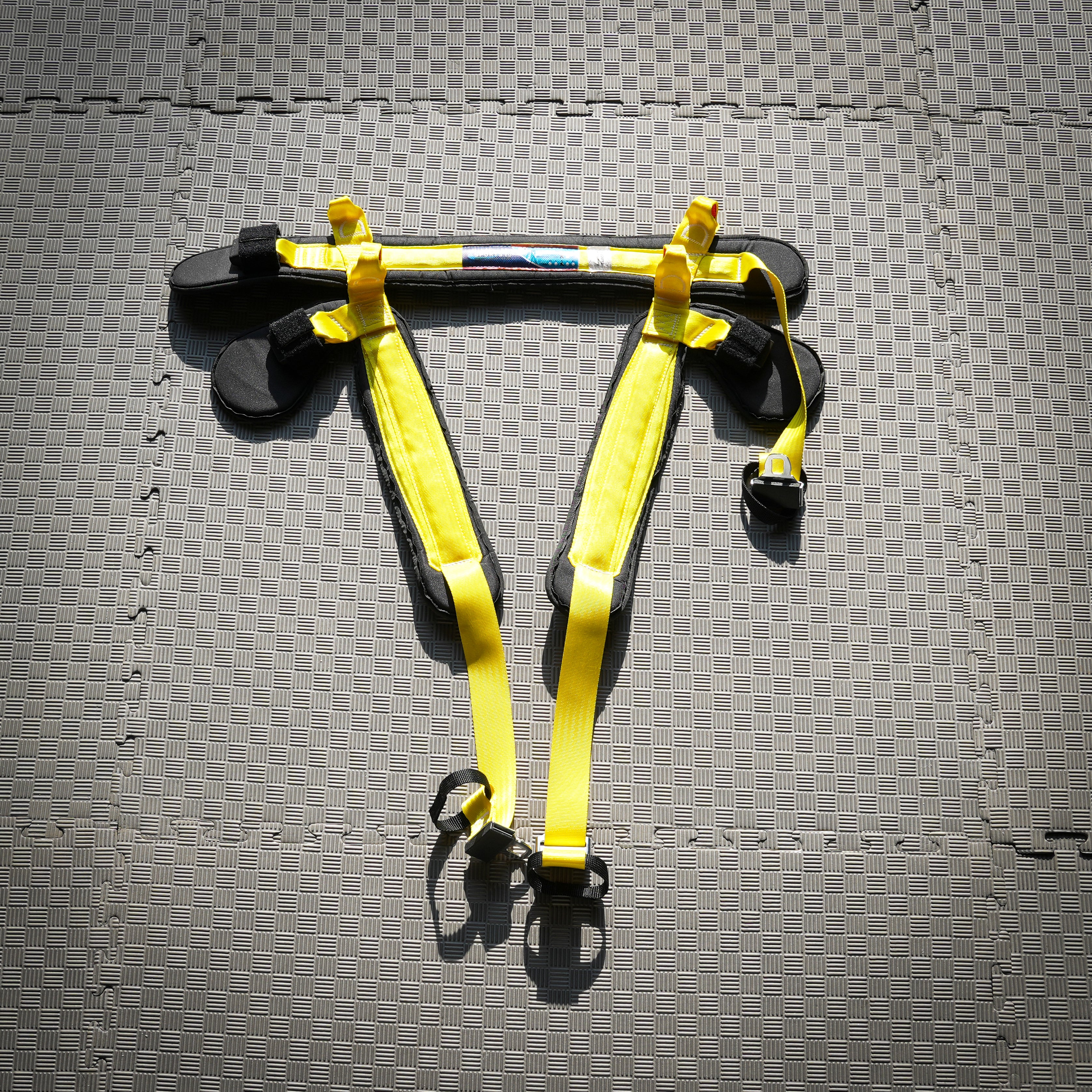 Spring harnas voor de bungee trampoline