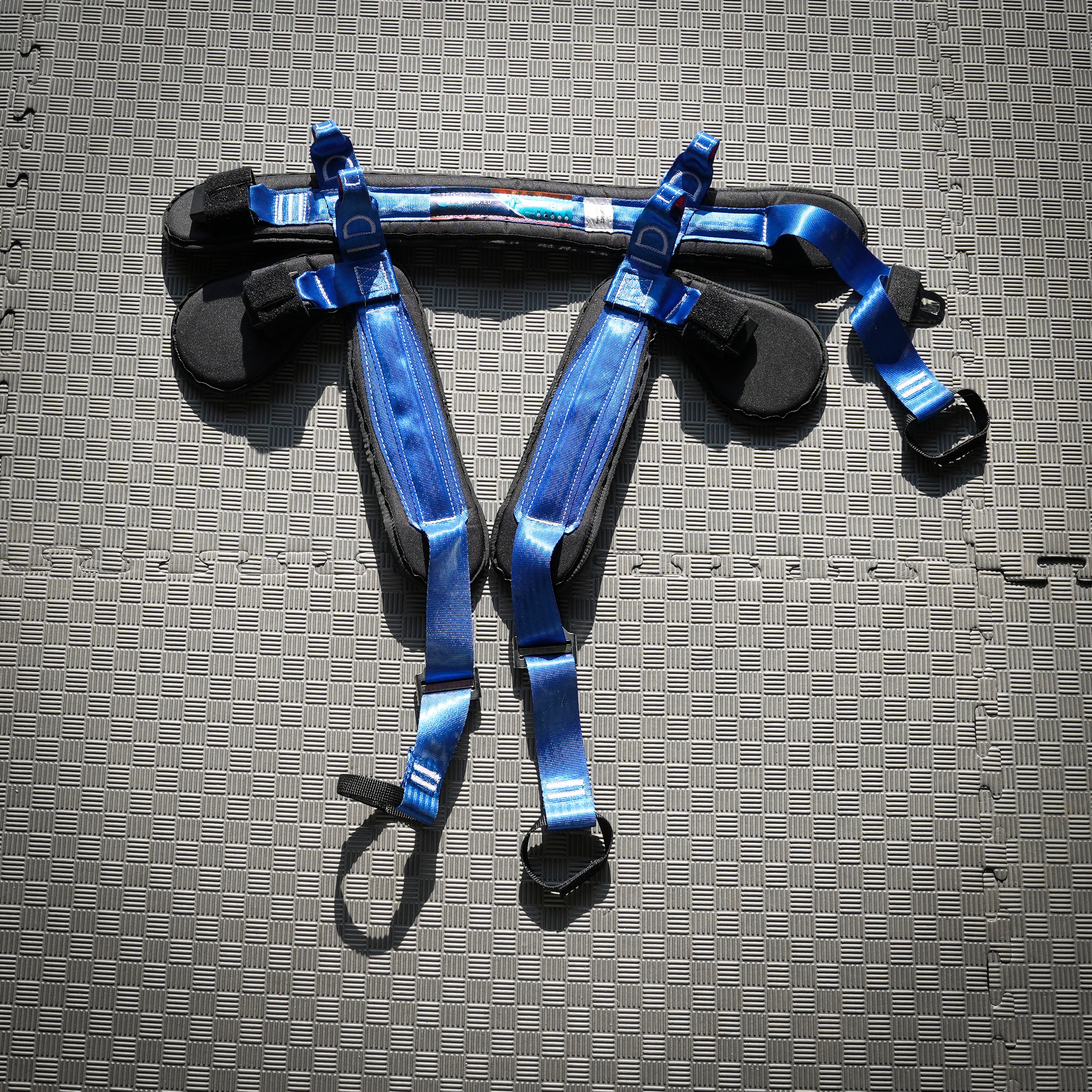 Spring harnas voor de bungee trampoline