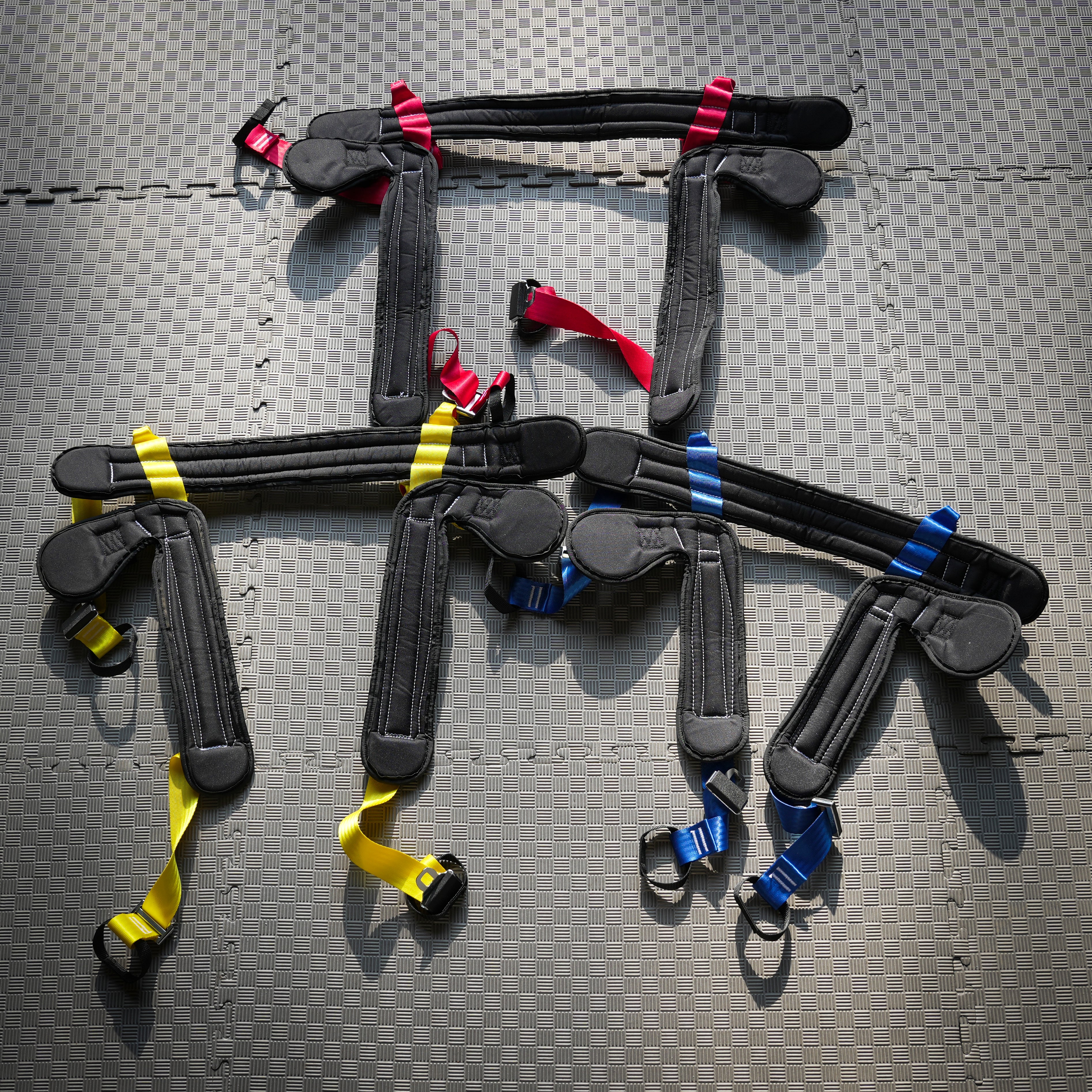 Spring harnas voor de bungee trampoline