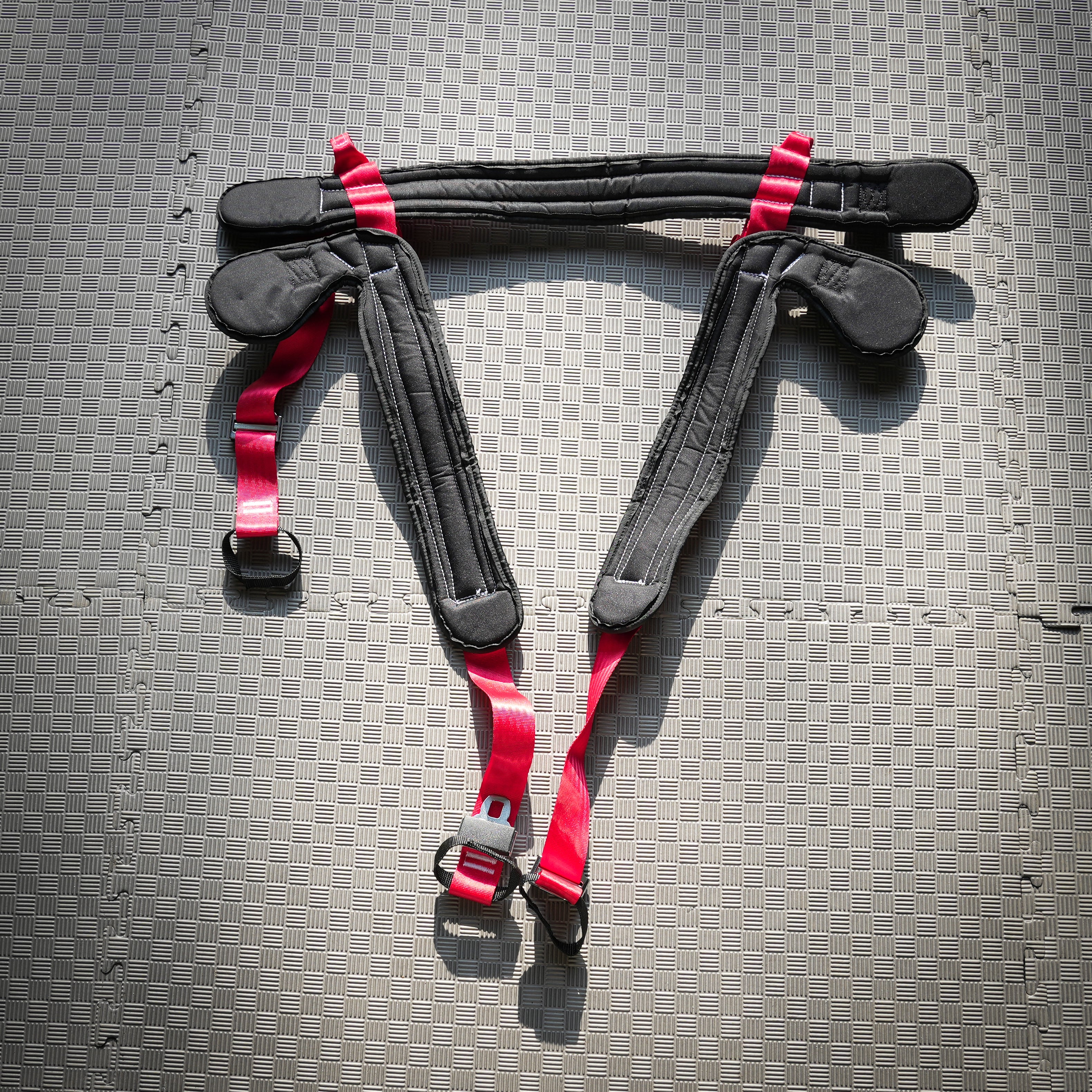Spring harnas voor de bungee trampoline